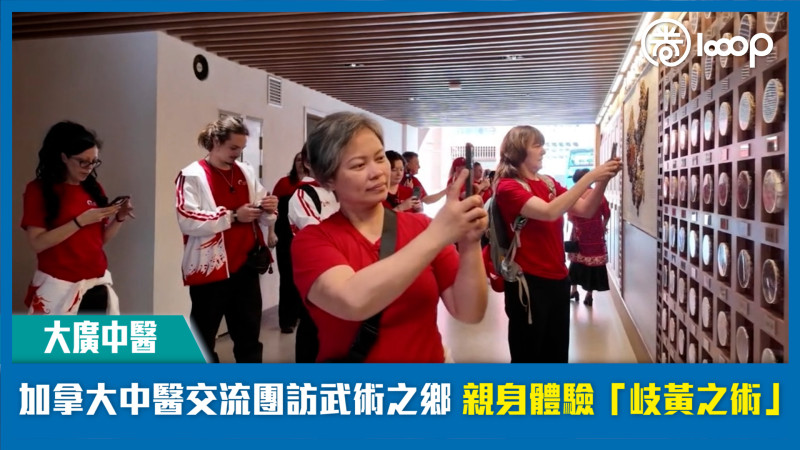 【教育圈】【大廣中醫】加拿大中醫交流團訪武術之鄉 親身體驗「岐黃之術」