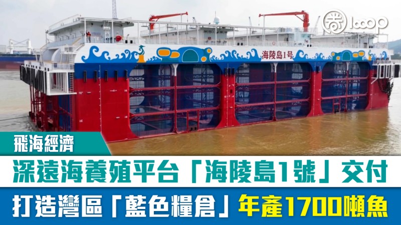 【飛海經濟】深遠海養殖平台「海陵島1號」交付 打造灣區「藍色糧倉」年產1700噸魚